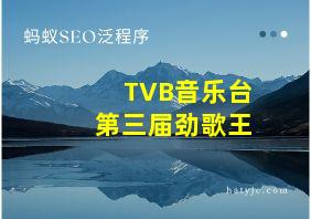 TVB音乐台 第三届劲歌王