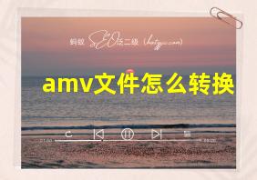 amv文件怎么转换