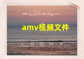 amv视频文件