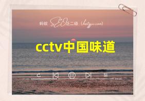 cctv中国味道