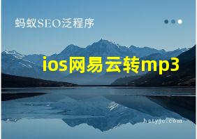 ios网易云转mp3