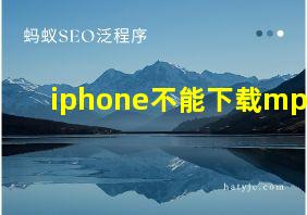 iphone不能下载mp4