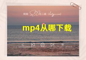 mp4从哪下载