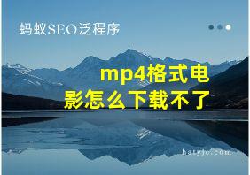 mp4格式电影怎么下载不了