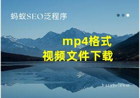 mp4格式视频文件下载