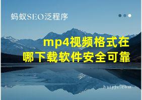 mp4视频格式在哪下载软件安全可靠