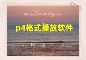 p4格式播放软件