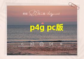 p4g pc版