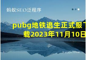 pubg地铁逃生正式服下载2023年11月10日