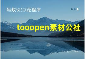 tooopen素材公社