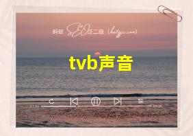 tvb声音