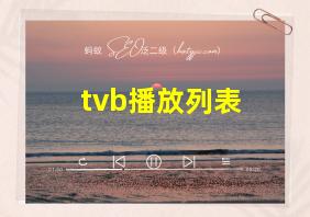 tvb播放列表