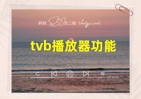 tvb播放器功能