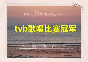 tvb歌唱比赛冠军