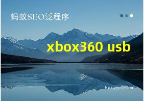 xbox360 usb